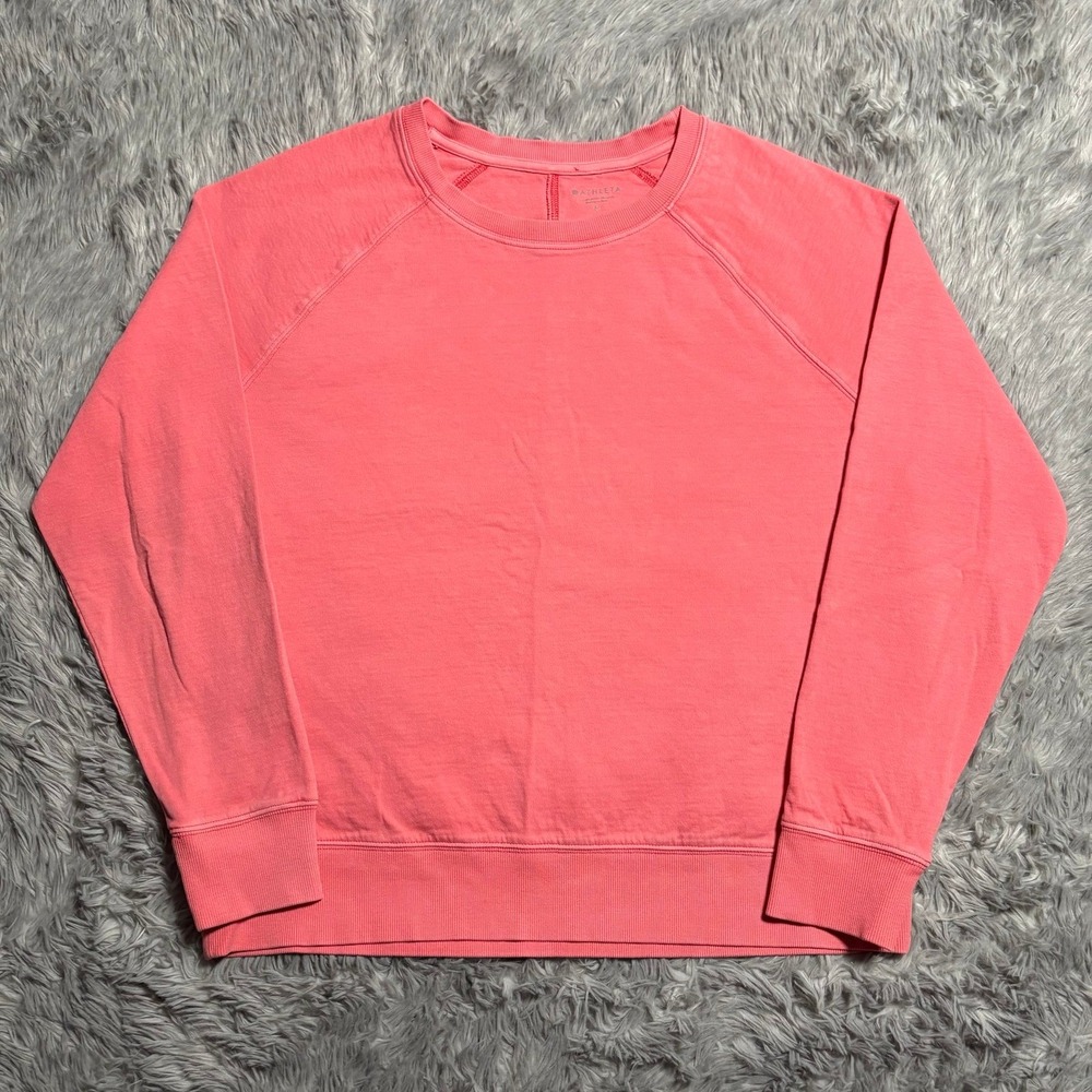 Athleta lighterweight Athletic Pullover Bright Pink Women's Medium